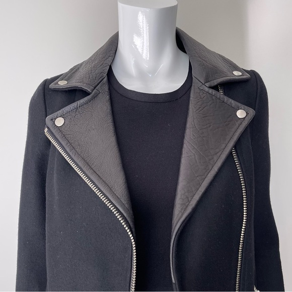 MACKAGE Phyllis Wool Blend Coat in Black - Picture 3 of 13